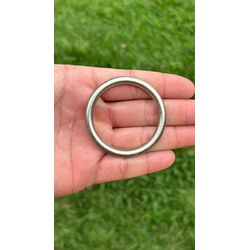 ARGOLA SERRILHADA 57MM BRANCA ZAMAC PREMIUM - ARGS... - ANTIGU'S