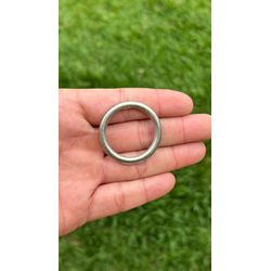 ARGOLA SERRILHADA 40MM BRANCA ZAMAC PREMIUM - ARGS... - ANTIGU'S