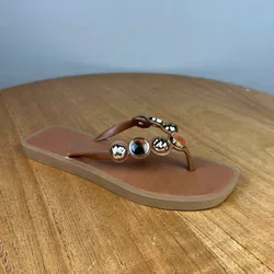 Chinelo Feminino A.B Caramelo ... - Ao Barulho Calçados