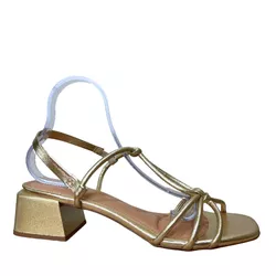 SANDALIA BEIRA RIO DOURADA - Ao Barulho Calçados