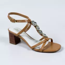 Sandália Feminina A.B Caramelo... - Ao Barulho Calçados