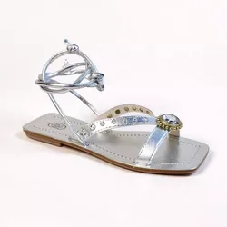 Rasteirinha Feminina A.B Prata... - Ao Barulho Calçados