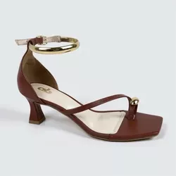 Sandália Feminina A.B Marrom c... - Ao Barulho Calçados