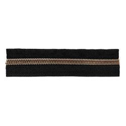 Zíper Nylon Metalizado Bronze ZAP Nº 05 Preto - 46... - APOLO ARTES