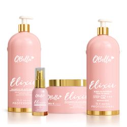 Progressiva Elixir 1l - Manutenção 1L / 500gr - Ól... - QBella Profissional