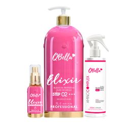 Kit QBella Profissional - Progressiva Elixir - Ole... - QBella Profissional