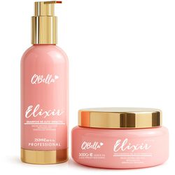 Kit Elixir Hidratação de Alto Impacto - Shampoo 25... - QBella Profissional