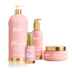 Kit Elixir - Progressiva 1l - Manutenção 250ml / 3... - QBella Profissional