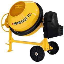 BETONEIRA MENEGOTTI 400L PRIME COM MOTOR MONOFASICO 110/220V. - MENEGOTTI - 19832 - ARARENSEFERRAMENTAS