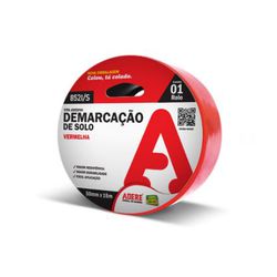 FITA PARA DEMARCAR SOLO VERMELHA 48MM X 14 METROS - ADERE - 21278 - ARARENSEFERRAMENTAS