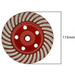 REBOLO DIAMANTADO DESBASTE 115MM.ROSCA M14X2 - ROCAST - 23228 - ARARENSEFERRAMENTAS
