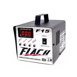 CARREGADOR BATERIA INTELIGENTE 15A 12V. (MOD. F15) - FLACH - 30459 - ARARENSEFERRAMENTAS