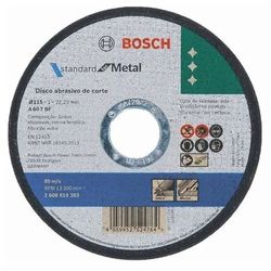 DISCO CORTE INOX 114X2,5 STD.RT - BOSCH - 32182 - ARARENSEFERRAMENTAS