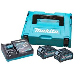 KIT 2 BATERIAS BL4020+CARREGADOR DC40RC 40V MALETA - MAKITA - 39150 - ARARENSEFERRAMENTAS