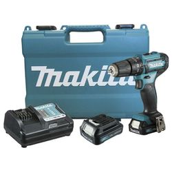 FURADEIRA PARAFUSADEIRA DE IMPACTO 12V COM DUAS BATERIAS 1.5Ah / CARREGADOR E MALETA HP333DWYE - MAKITA - 40778 - ARARENSEFERRAMENTAS