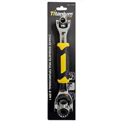 CHAVE SOQUETE MULTIFUNCIONAL 8 EM 1 - TITANIUM - 40932 - ARARENSEFERRAMENTAS