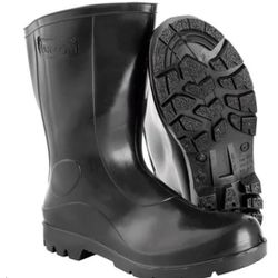 BOTA / BOTINA PVC CANO MEDIO PRETA CA 32169 - CARTOM - V0114 - ARARENSEFERRAMENTAS