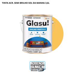 TINTA ACRÍLICA SEMI BRILHO SOL DA MANHÃ 3,6L GLASU... - Arena Tintas