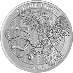 [pré-venda} 2025 Malta Golden Eagle 5 Euro 1 oz Silver BU - Argentum Hedge