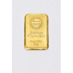 Barra de Ouro 5 g Aurum Custodes Aurum CMXCIX - Argentum Hedge