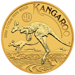 [PRÉ-VENDA] Moeda de Ouro 2026 - Australian Kangaroo - 1/10 ozt - Argentum Hedge