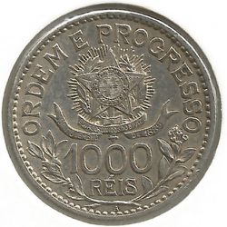 Moeda de Prata 900 Brazil 1000 reis, 1913 - Argentum Hedge