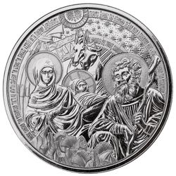 The Bethlehem Nativity 1 oz Silver Christmas Round - Argentum Hedge