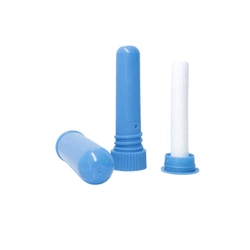 Inalador nasal plástico p/ óleos essenciais azul claro - Aroma Acessórios