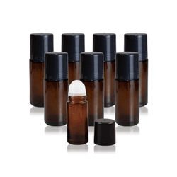 Kit c/25 - Frasco de vidro p/ desodorante roll-on 50ml - Aroma Acessórios