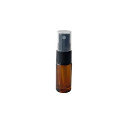 Frasco de Vidro Âmbar Spray Grosso 05ml - Preto - Aroma Acessórios