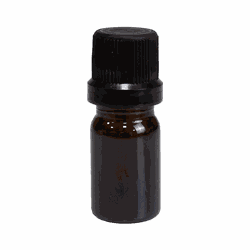 Frasco De Vidro Âmbar Gotejador 05ml Kit c/5 - Preto - Aroma Acessórios