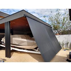 Toldo Cortina Em Lona Retrátil - Metragem 3.50x2.6... - Casa de Toldos