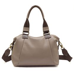 Bolsa Em Couro Legítimo Marco Aurélio 8607 Taupe/C... - Arredare