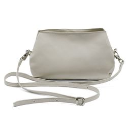 Bolsa em couro legítimo - 8348 - OFF WHITE - MARCO AURÉLIO