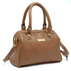Bolsa Em Couro Legítimo Arredare 8600 Caramelo - Arredare