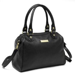 Bolsa Em Couro Legítimo Arredare 8600 Preto - Arredare