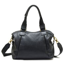 Bolsa Em Couro Legítimo Marco Aurélio 8607 Preto - Arredare