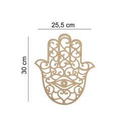 Mandala Mão Hansa Gande (Mão de Fátima) - MDF 484... - Artesanato & CO.