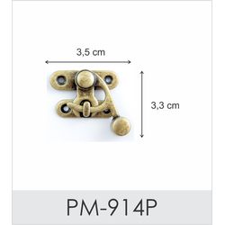 2 unidades Fecho Pequeno - PM-914P - Artesanato & CO.