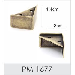 8 unidades Pé/cantoneira Lisa - PM-1677 - Artesanato & CO.