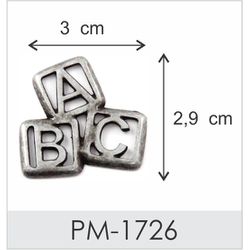 Enfeite Letras - PM-1726 - Artesanato & CO.