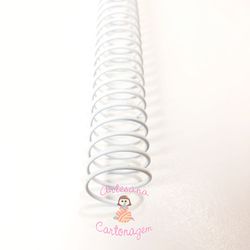 ESPIRAL DE AÇO PARA FURO DE WIRE BRANCO - 1 1/2 - ... - ARTESANA CARTONAGEM