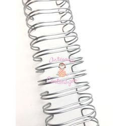 WIRE-O 2X1 SILVER 1 1/4 - AC EN 076 - ARTESANA CARTONAGEM