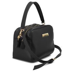Bolsa Feminina Brooklyn Em Couro Legítimo Preto - ... - ARTEZANNI