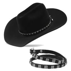 Chapéu Feminino Country Bandinha De Pedraria - CHA... - ARTEZANNI