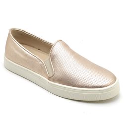 Tenis Feminino Easy em Couro Legitimo Rose Metaliz... - ARTEZANNI