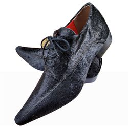 Sapato Masculino Em Pelo Exótico Bovino Diamante N... - Art Sapatos ®