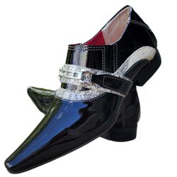 Sapato Masculino Italiano Em Couro Social Preto Re... - Art Sapatos ®