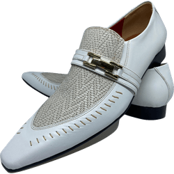 Sapato Masculino Italiano Em Couro Trança Real Ref... - Art Sapatos ®