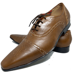 Sapato Masculino Italiano em Couro Social Executiv... - Art Sapatos ®